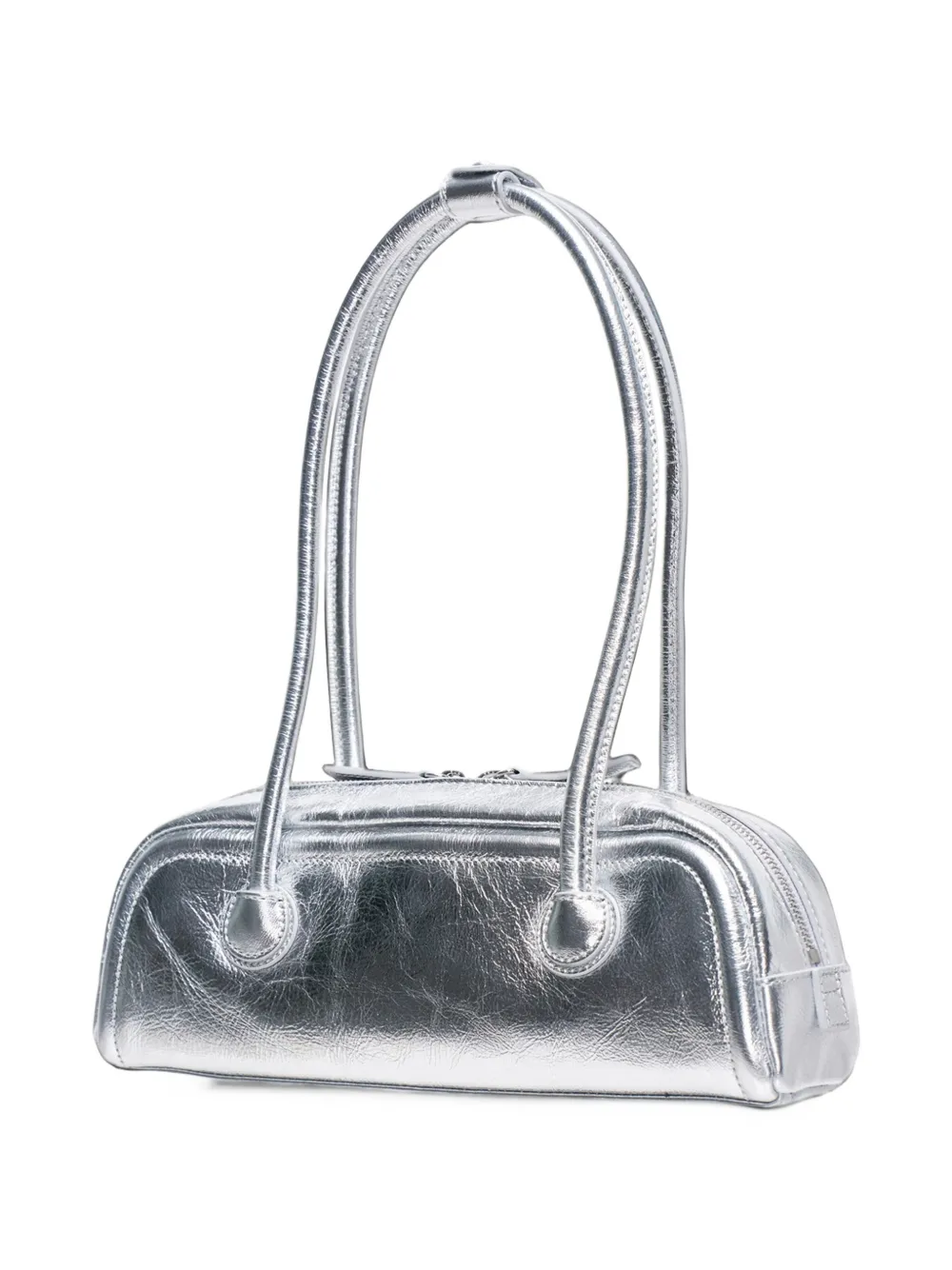Marge Sherwood mini Soft Boston east-west bag Zilver