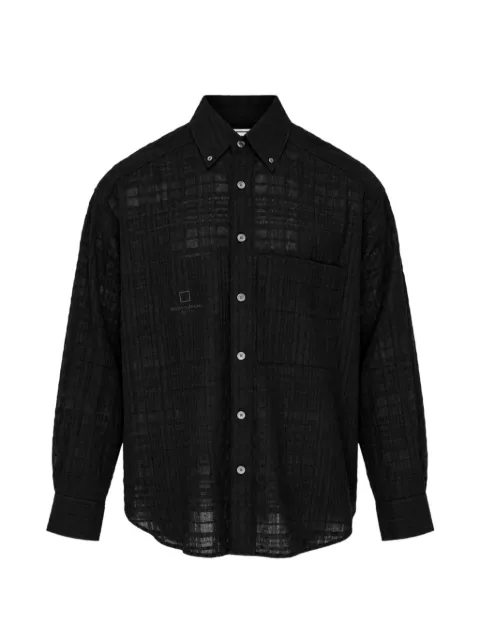 Wooyoungmi crinkled-texture button-down shirt