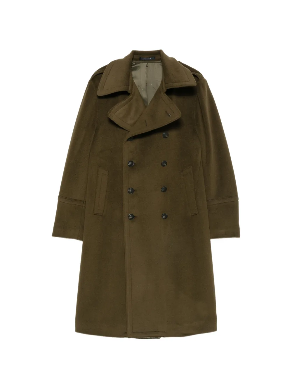 Tagliatore double-breasted martingale coat Groen
