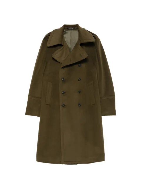 Tagliatore double-breasted martingale coat