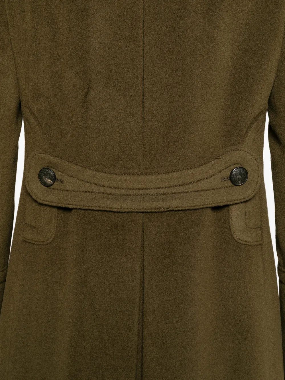 Tagliatore double-breasted martingale coat Groen