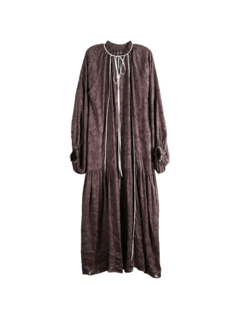 YANGKEHAN lace-pattern tiered maxi dress