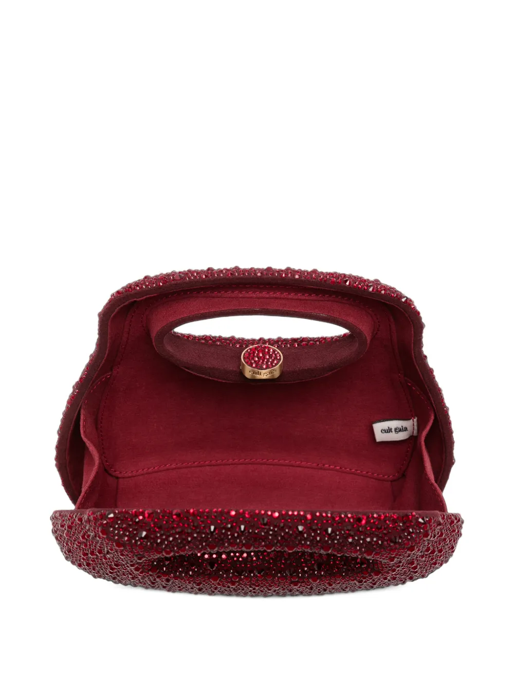 Cult Gaia Mimi crystal-embellished tote bag Rood