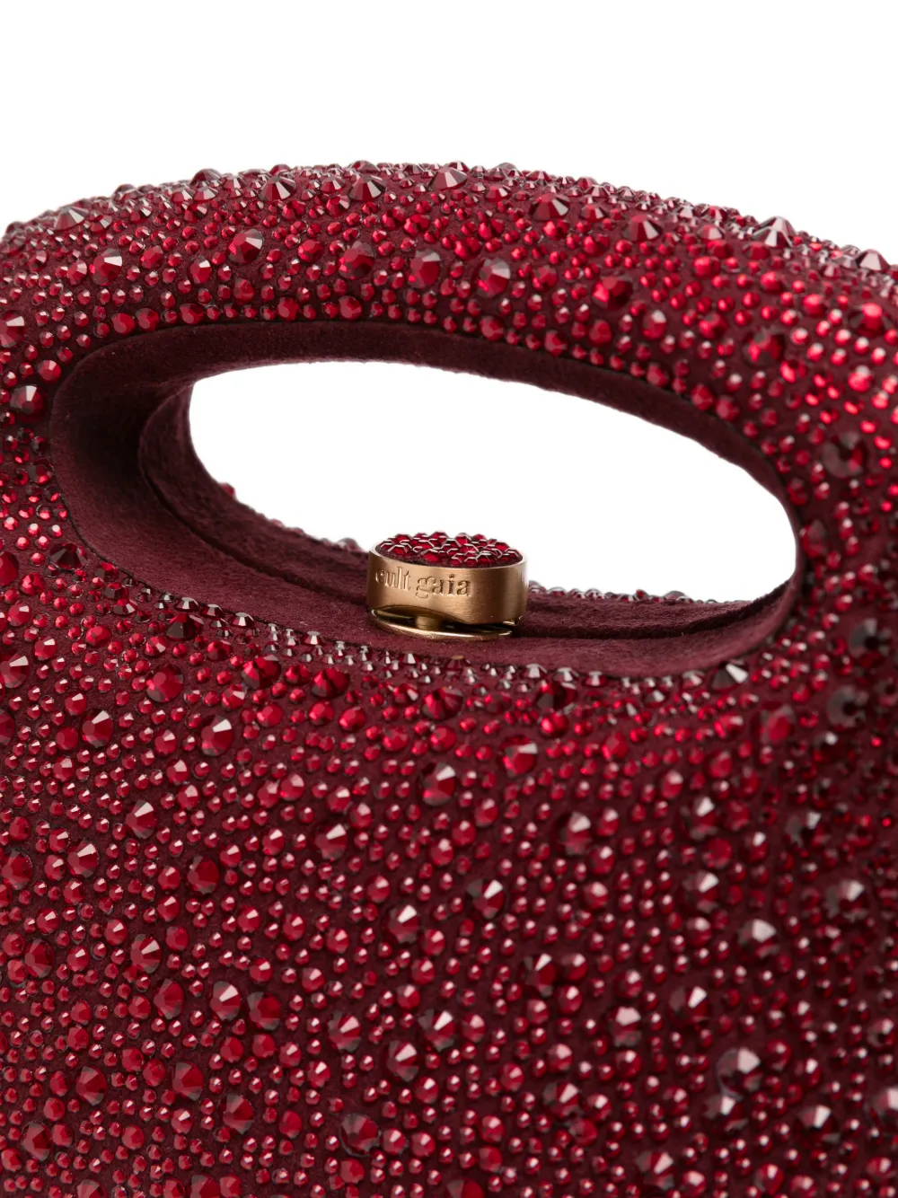 Cult Gaia Mimi crystal-embellished tote bag Rood