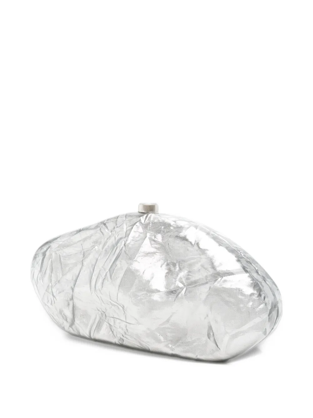Cult Gaia Caldera crinkled-effect clutch bag Grijs