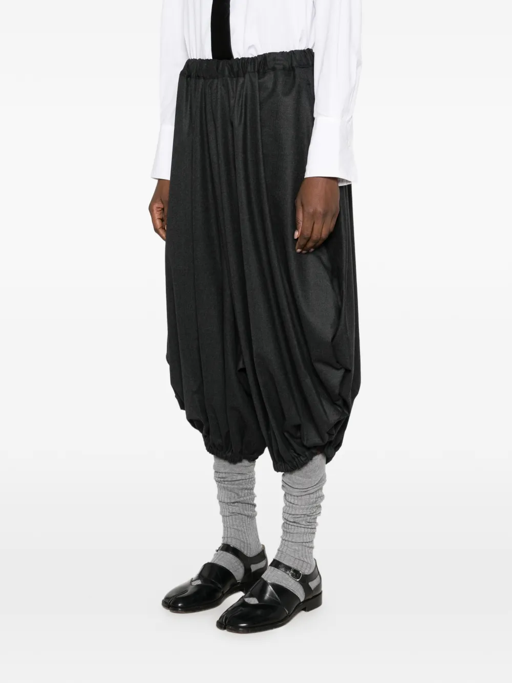 Comme Des Garçons Comme Des Garçons balloon-leg elasticated-waistband trousers Zwart