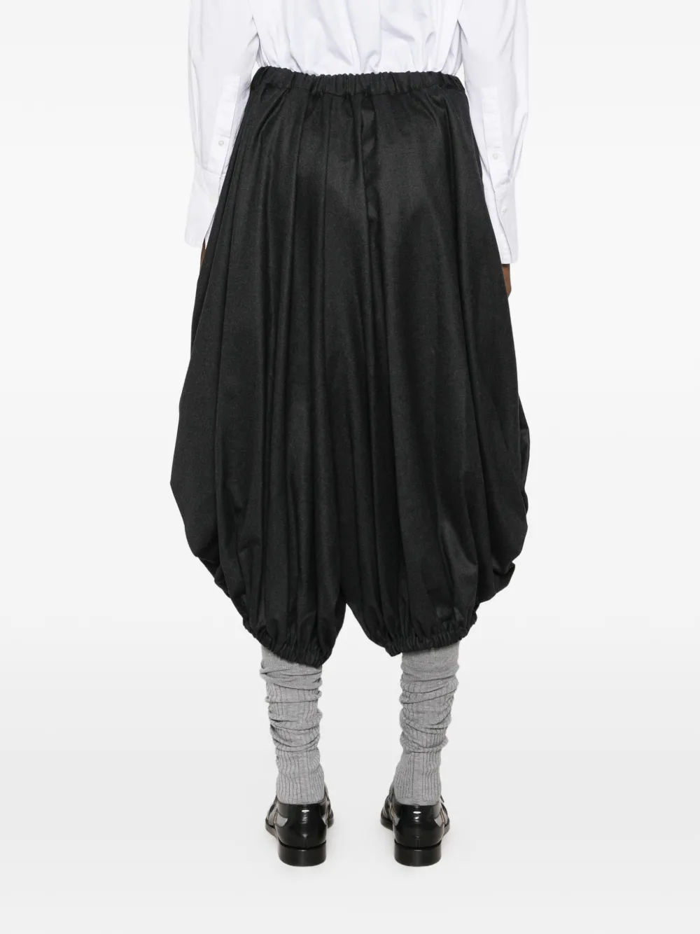 Comme Des Garçons Comme Des Garçons balloon-leg elasticated-waistband trousers Zwart