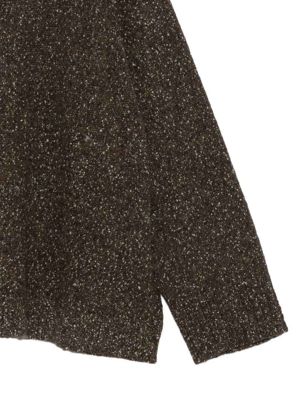 Alysi marl-knit raglan-sleeve sweater Bruin