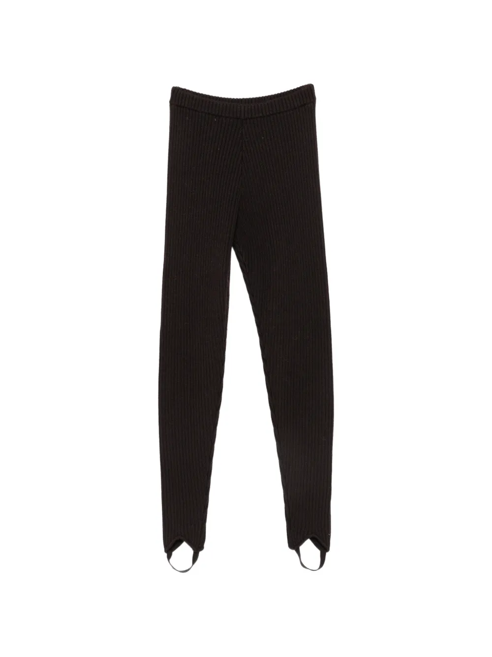 The Frankie Shop ribbed stirrup trousers Bruin