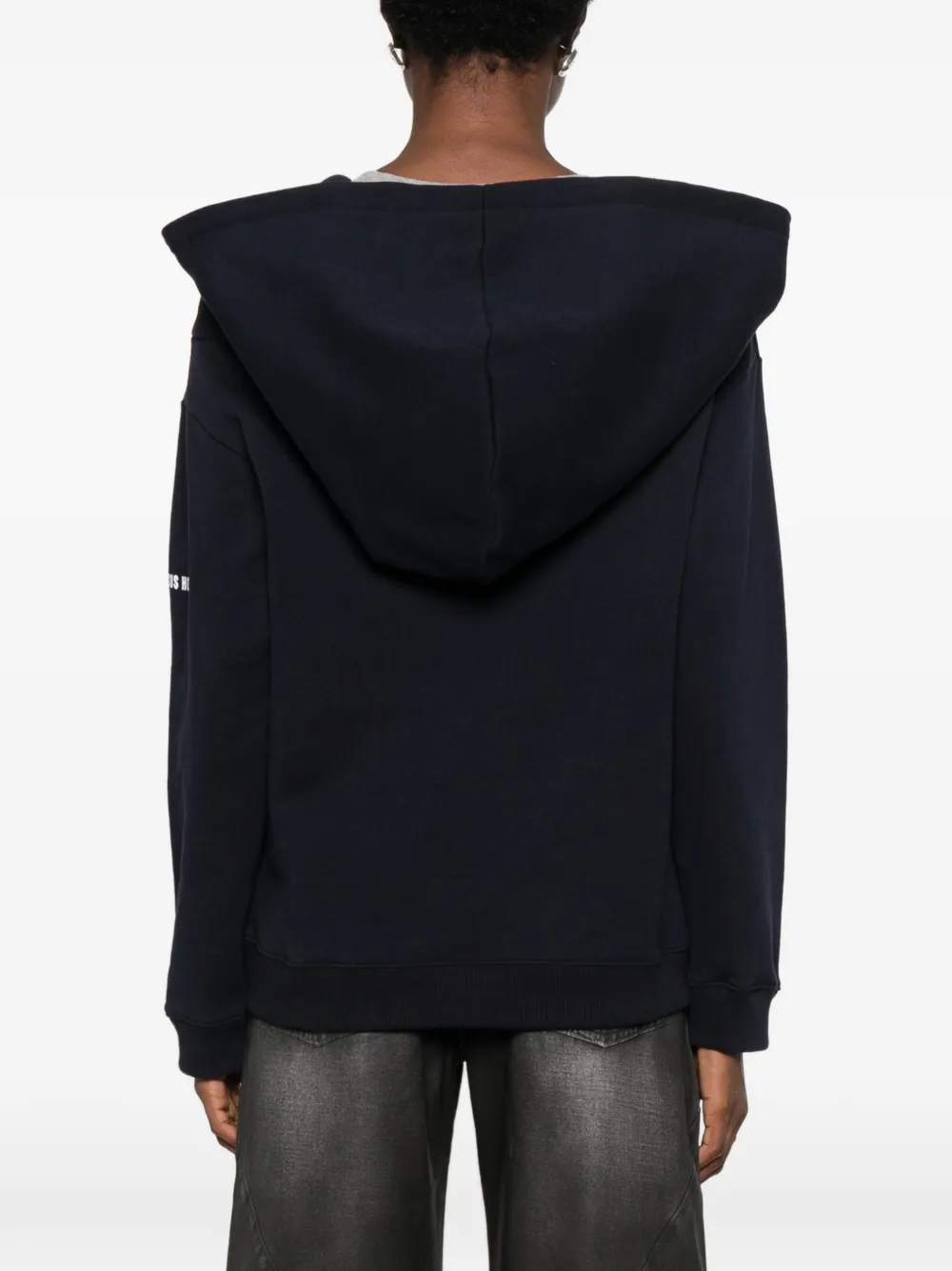 Circus Hotel crystal-embellished logo-print hoodie Blauw