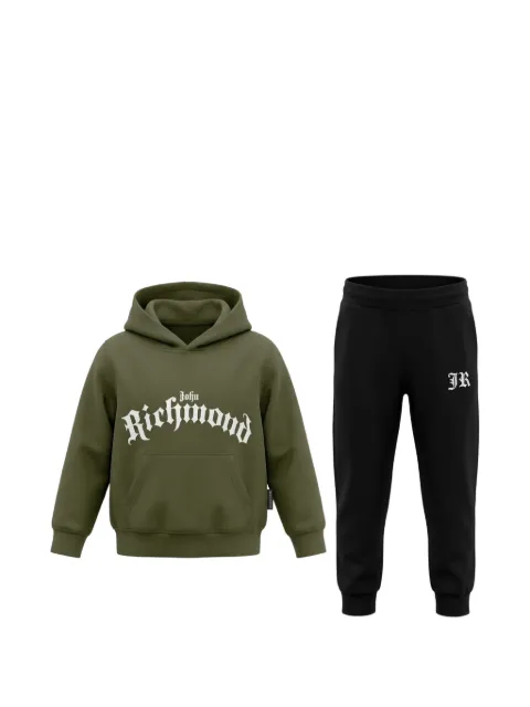 John Richmond Junior logo-print cotton tracksuit (set of two)