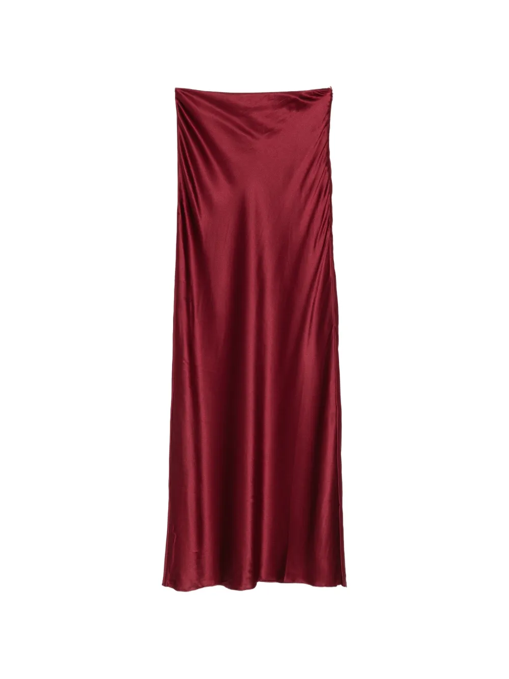 Cult Gaia satin-finish maxi skirt Rood