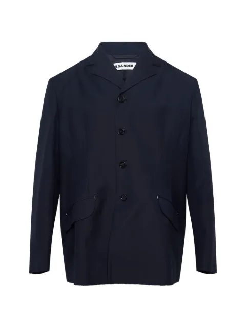 Jil Sander chamarra fil-a-fil de lana