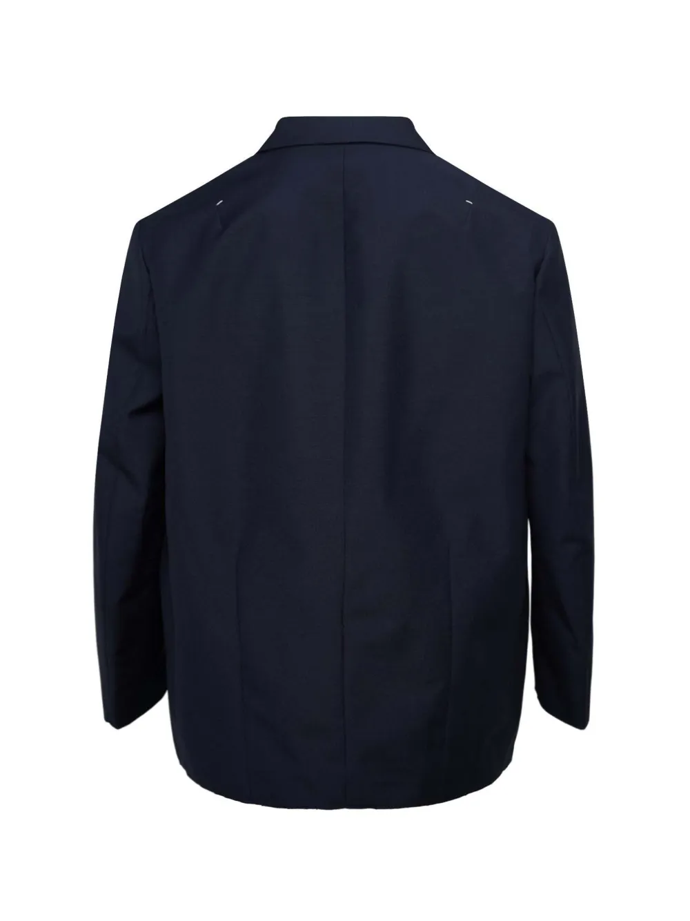Jil Sander fil-a-fil wool jacket Blauw