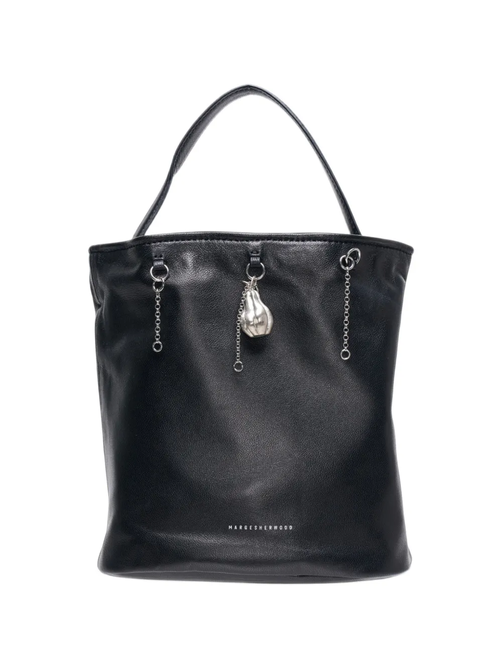 Marge Sherwood Wired charm-embellished bucket bag - Nero