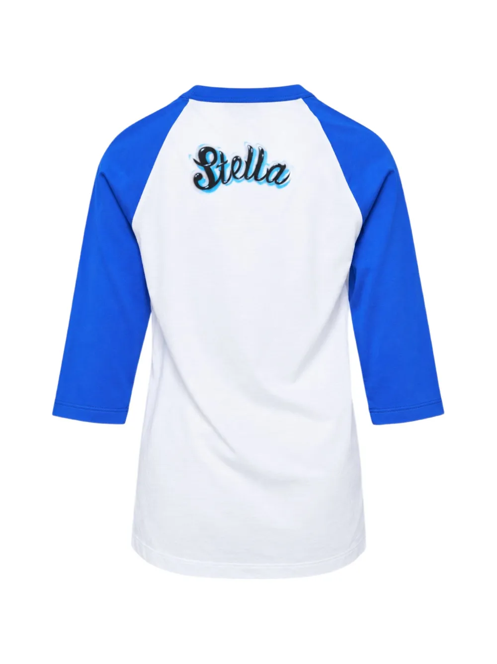 Stella McCartney airbrushed horse baseball T-shirt Wit