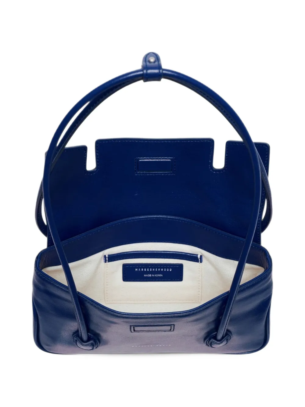 Marge Sherwood small Flap leather tote bag Blauw