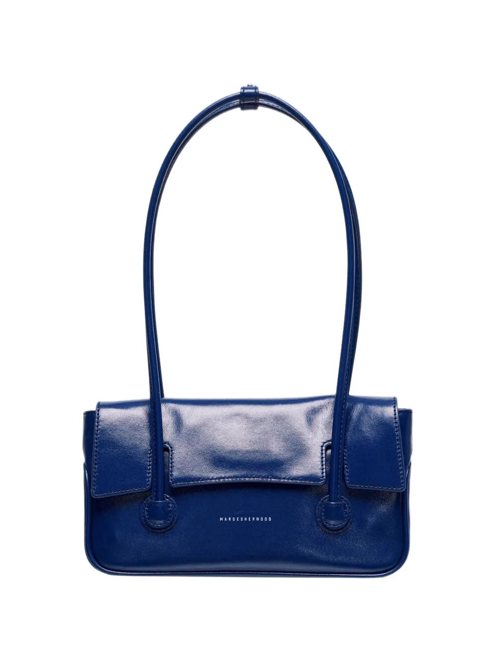 Marge Sherwood small Flap leather tote bag Blauw