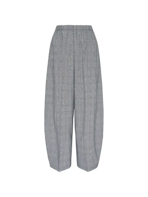 Enföld checked cocoon trousers
