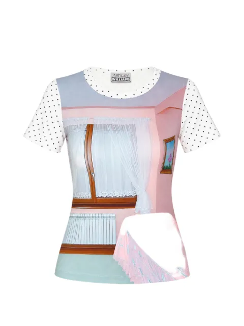 Ashley Williams polka-dot graphic-print T-shirt