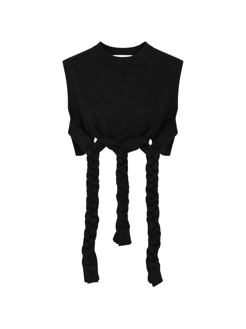 Enföld braided-hem cropped top - Nero