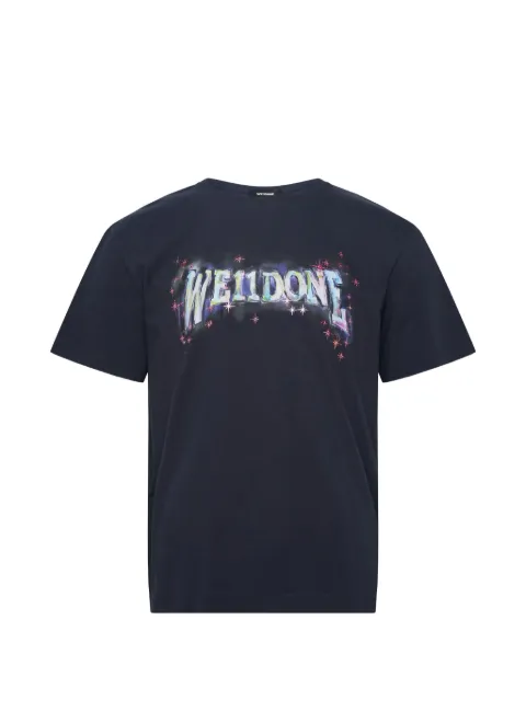 We11done Glowstar logo-print T-shirt