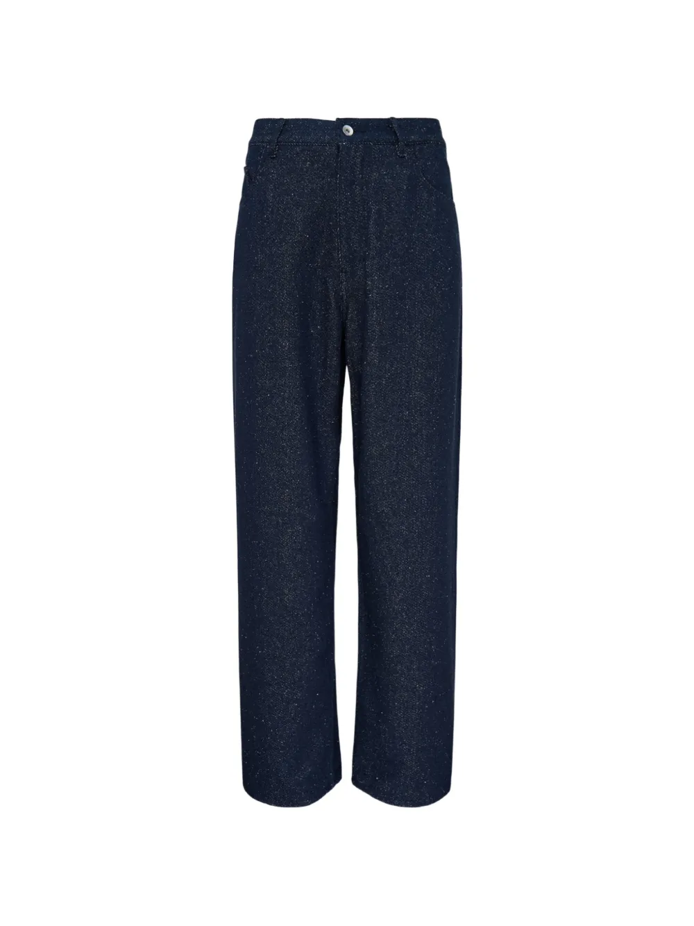 Auralee wide-leg silk-nep trousers - Blu