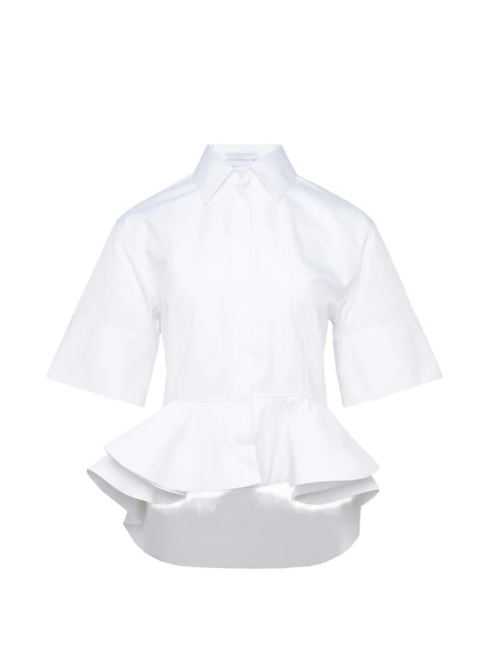 Stella McCartney Hemd mit Schößchen - Weiß