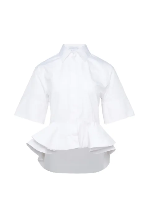 Stella McCartney peplum cotton poplin shirt