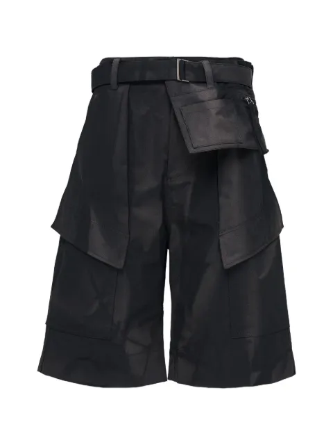 JiyongKim sun-bleached detachable-pocket shorts