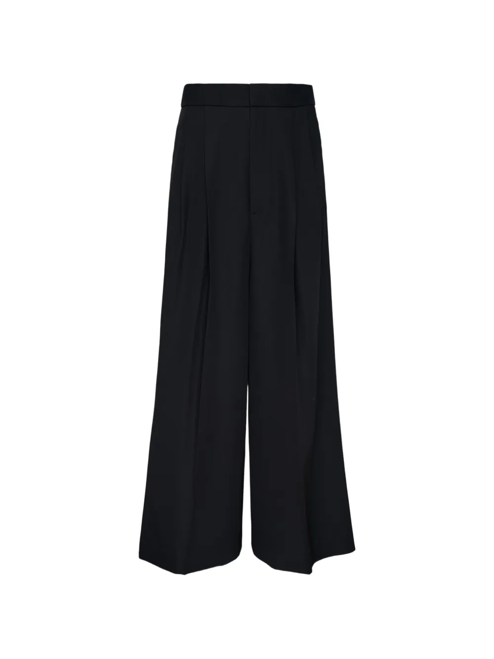 Enföld pleated wide-leg trousers Zwart