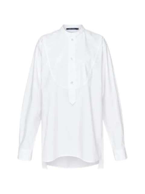 Sofie D'hoore bib-panel band-collar shirt