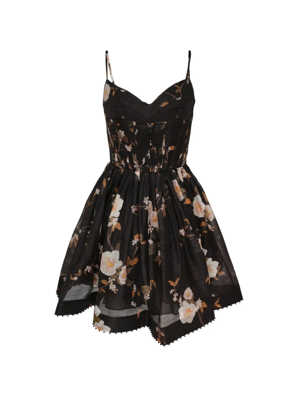 ZIMMERMANN Ascent corseted mini dress Zwart