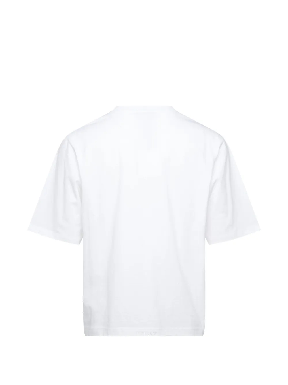 We11done crystal-embellished logo T-shirt Wit