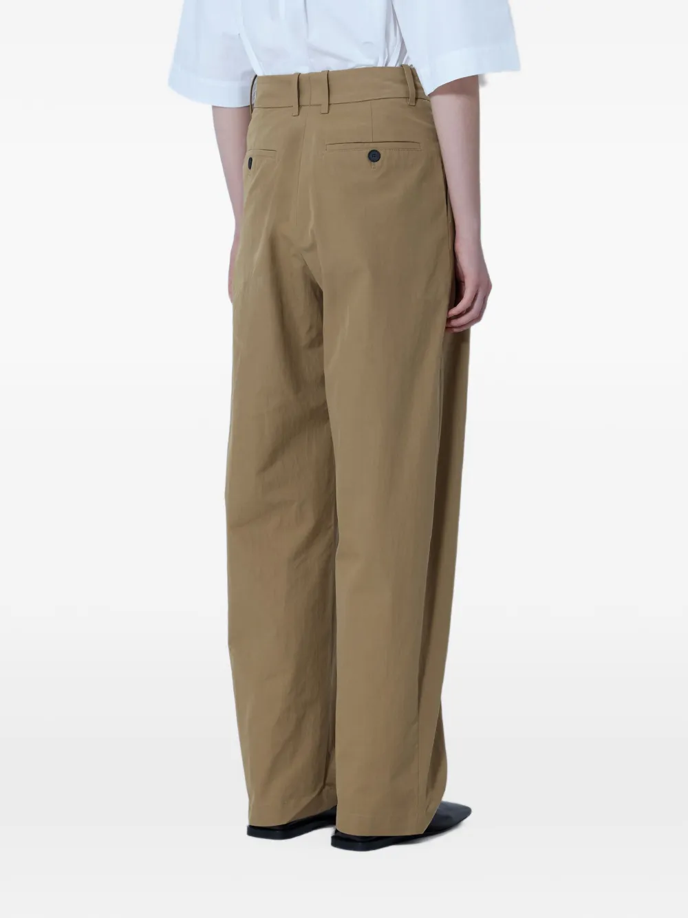 Studio Nicholson pleated tailored trousers Groen