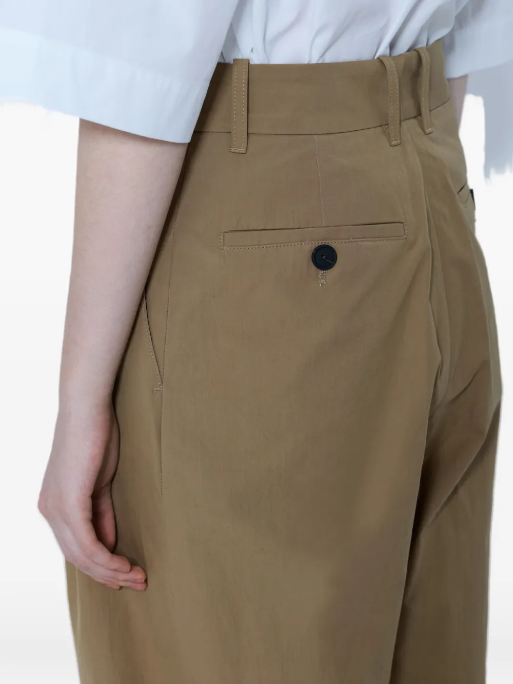 Studio Nicholson pleated tailored trousers Groen