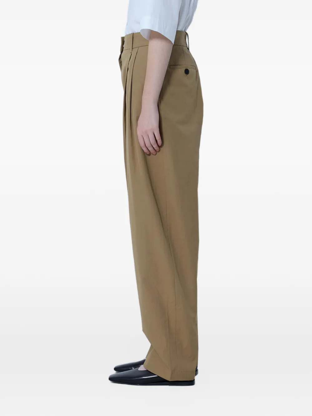 Studio Nicholson pleated tailored trousers Groen