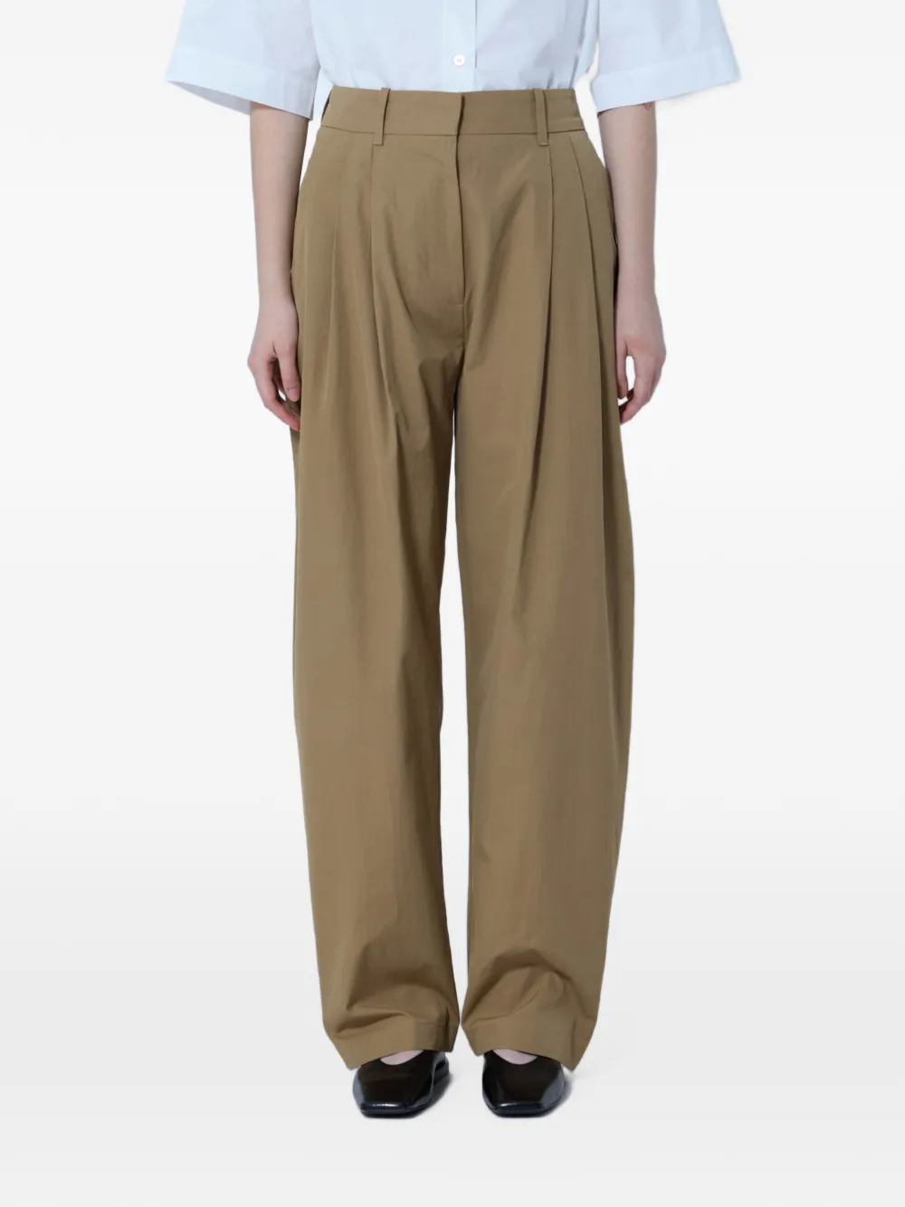 Studio Nicholson pleated tailored trousers Groen