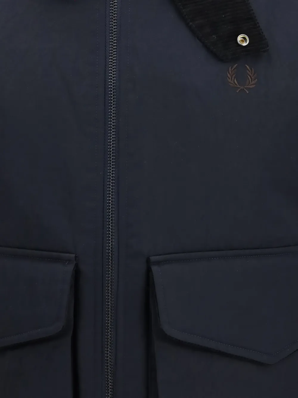 Fred Perry Caban zip-up jacket Blauw