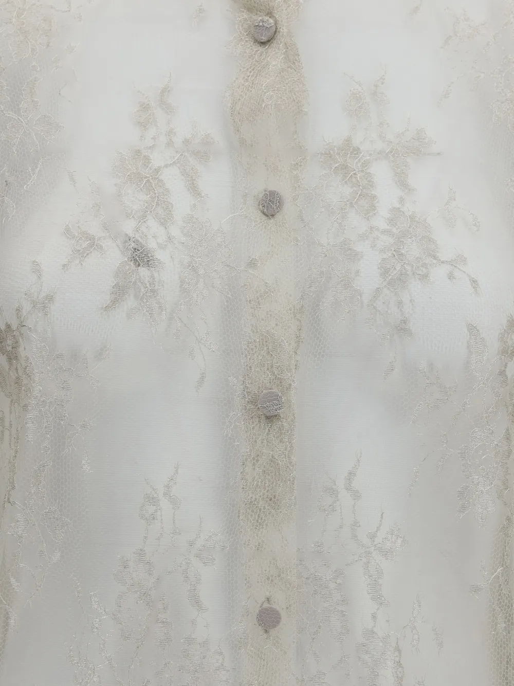 TOM FORD embroidered lace shirt Beige