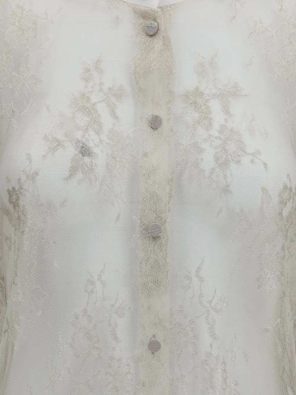 TOM FORD embroidered lace shirt Beige