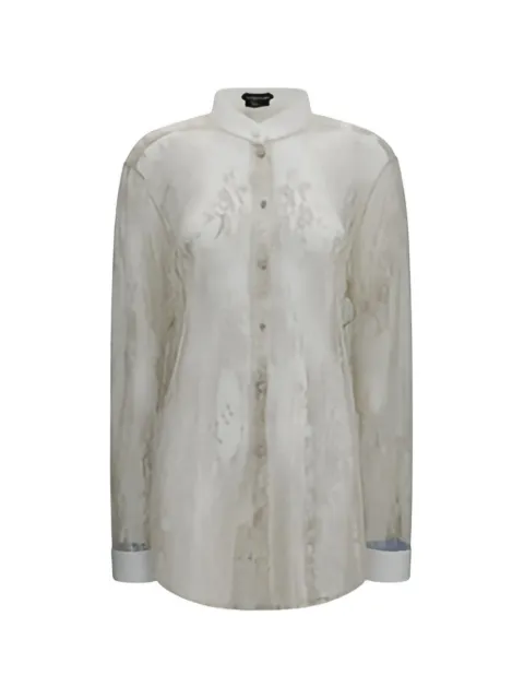 TOM FORD embroidered lace shirt