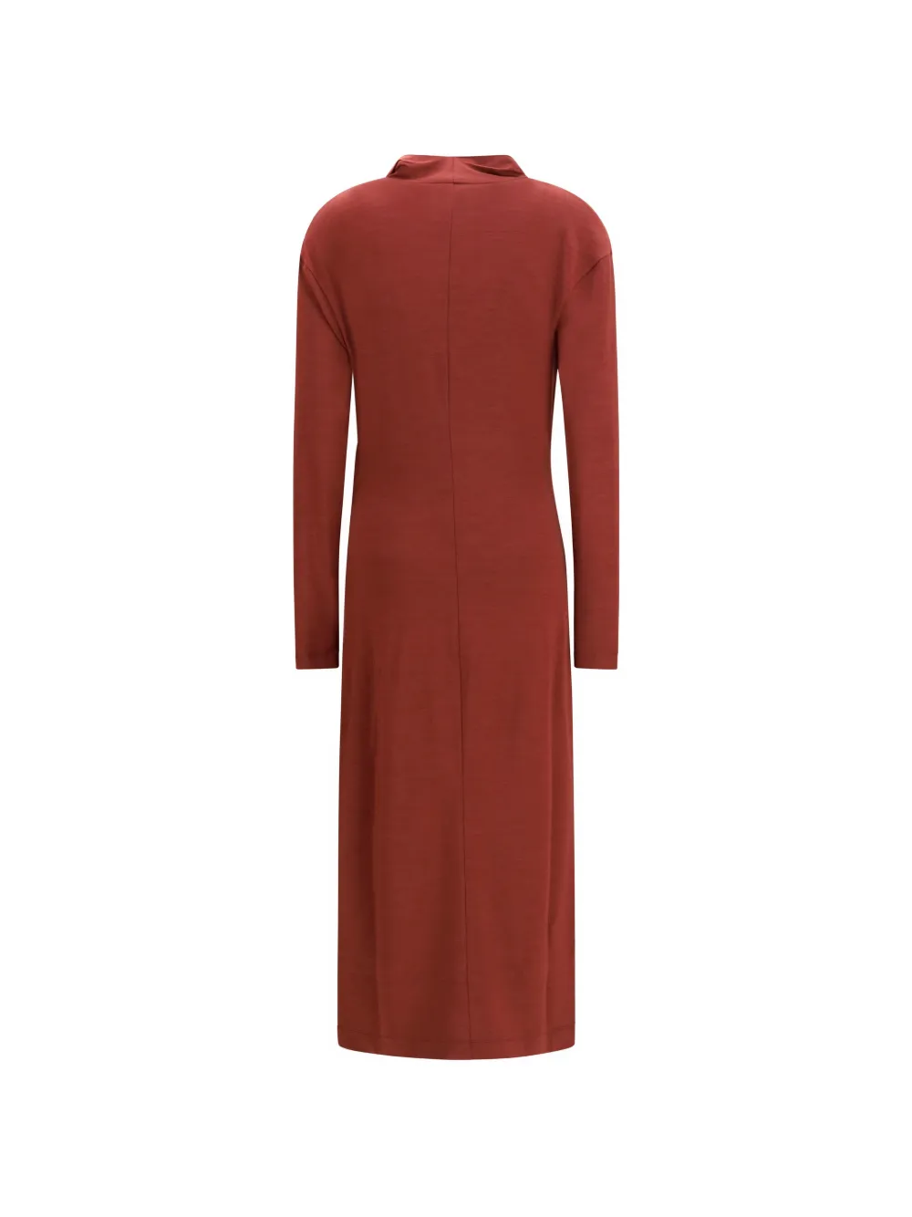 Brunello Cucinelli jersey dress with monili Rood