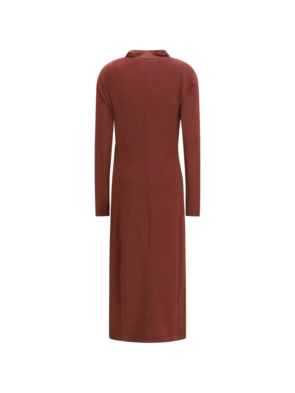 Brunello Cucinelli jersey dress with monili Rood