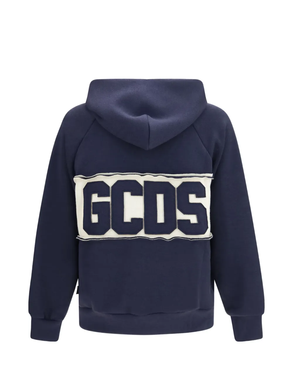 GCDS logo-patch hoodie Blauw