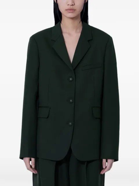 GANNI single-breasted notched-lapels blazer