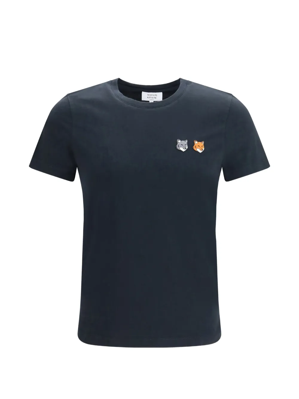Maison Kitsuné Double Fox Head T-shirt Blauw