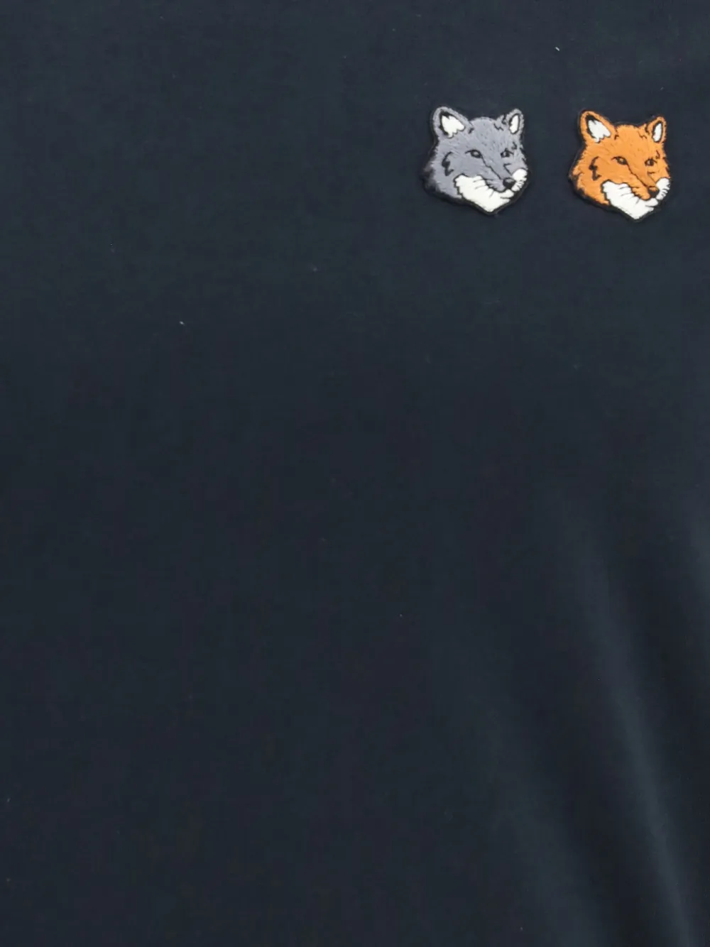 Maison Kitsuné Double Fox Head T-shirt Blauw
