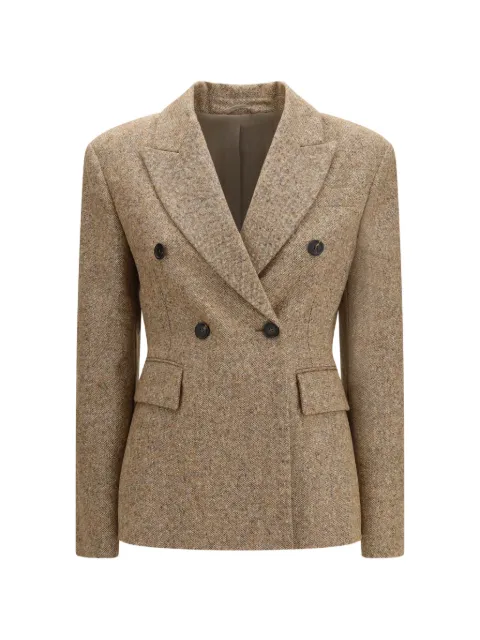 Brunello Cucinelli Donegal double-breasted blazer