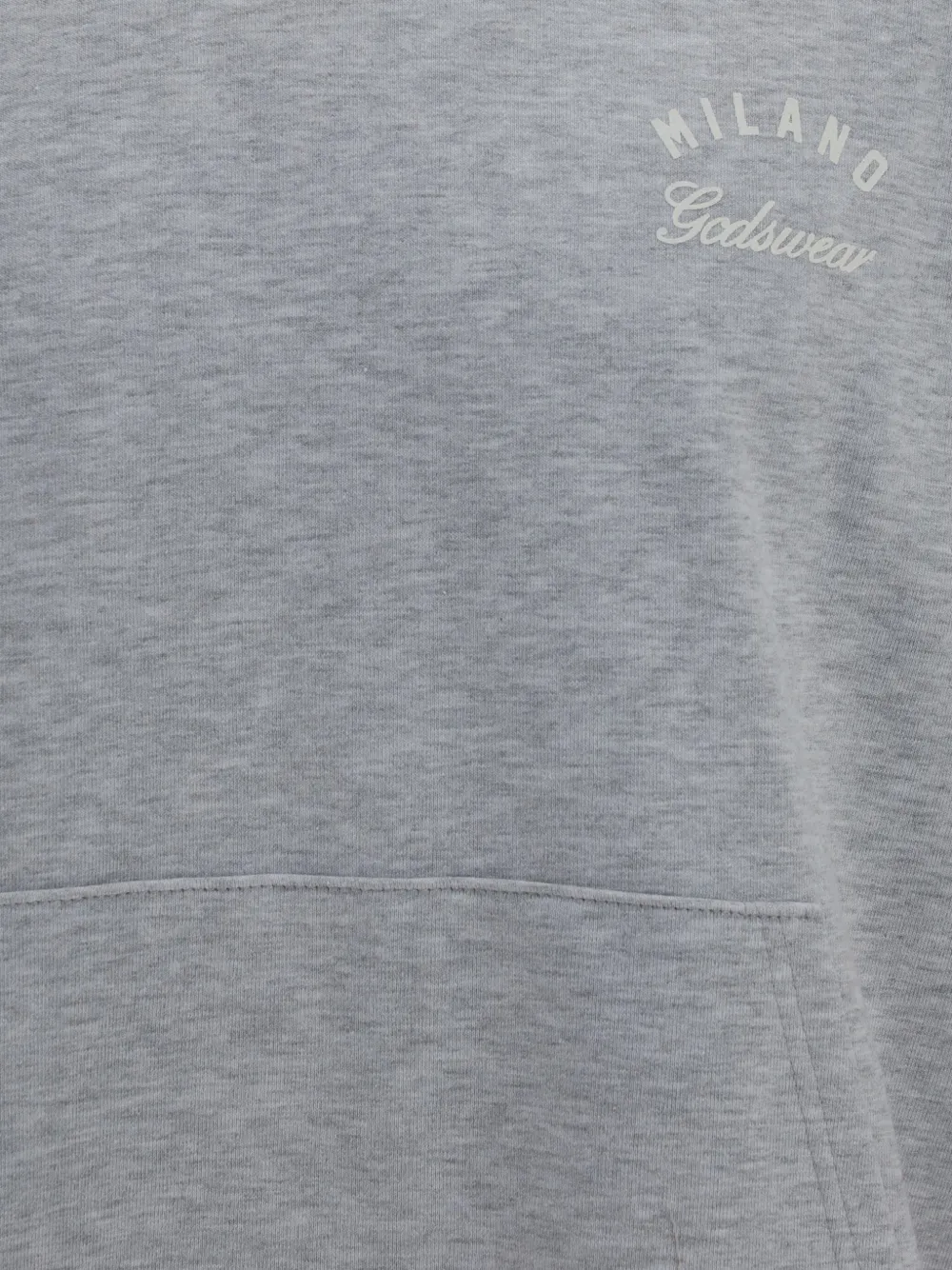 GCDS logo-print panelled hoodie Grijs